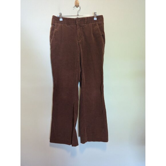 111 State Brown Corduroy Flare Pants Womens Size 6 retro hippie - Picture 1 of 3